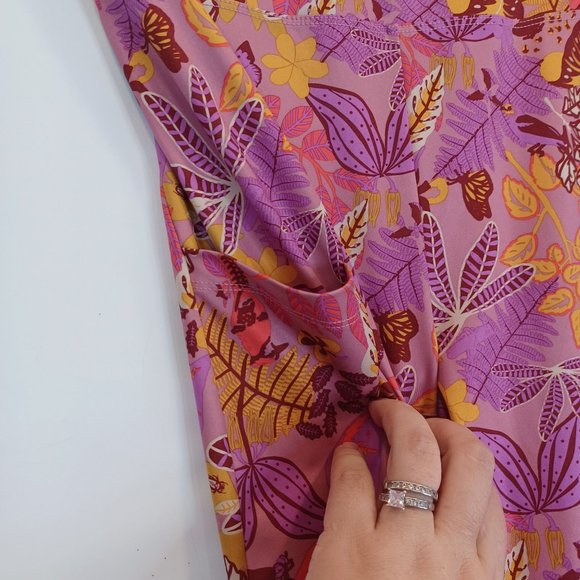 THE NORTH FACE GIRLS Sz XL FLASHDRY On Moutain Tights, Pocket Athletic High Rise - Picture 4 of 12